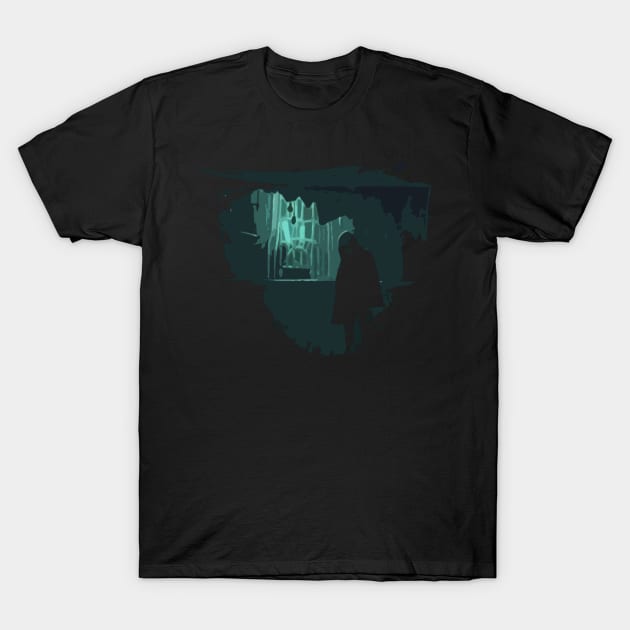 Mysterious Coated Man In Shady Alley T-Shirt by Cerberus4444